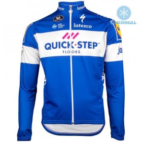 Maillot vélo 2018 Quick Step Floors Hiver Thermal Fleece N001